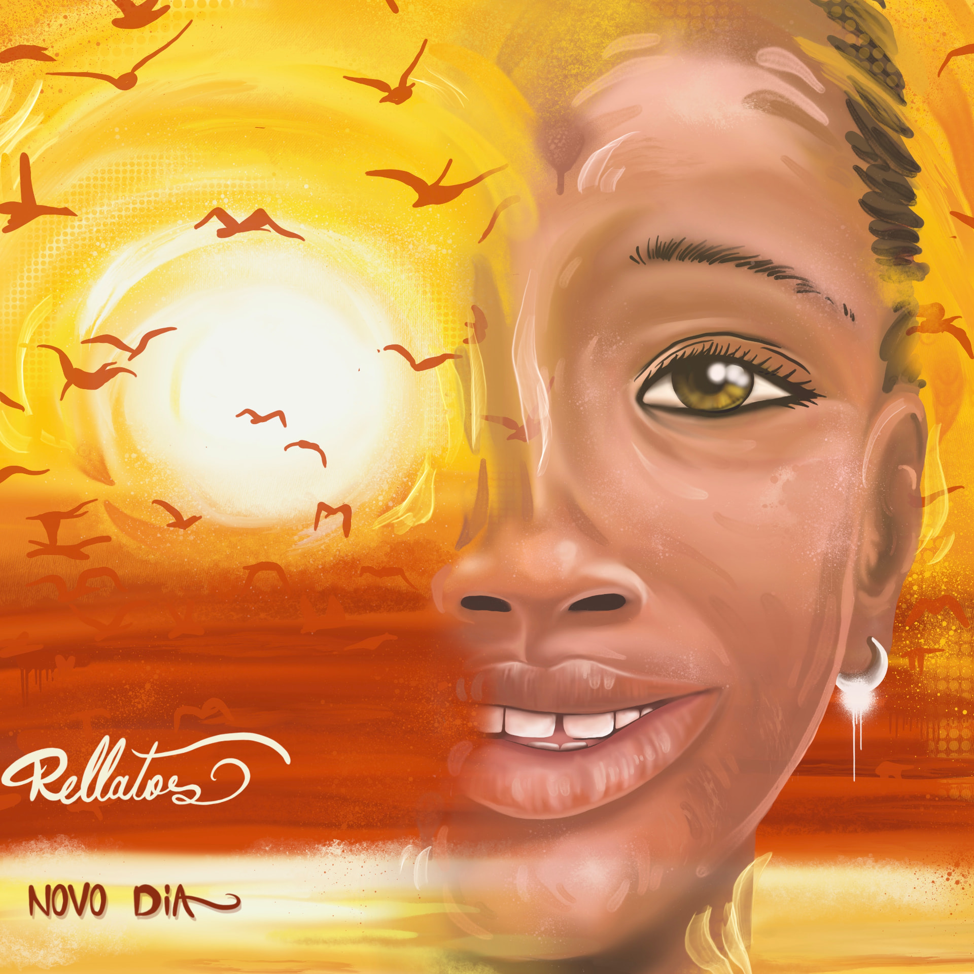 Álbum cover — Rellatos, Um Novo Dia